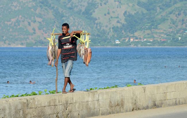 Fish seller Dili