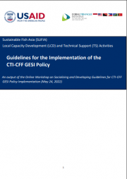 Guidelines for the Implementation of the CTI-CFF GENDER EQUALITY AND SOCIAL INCLUSION (GESI) Policy 